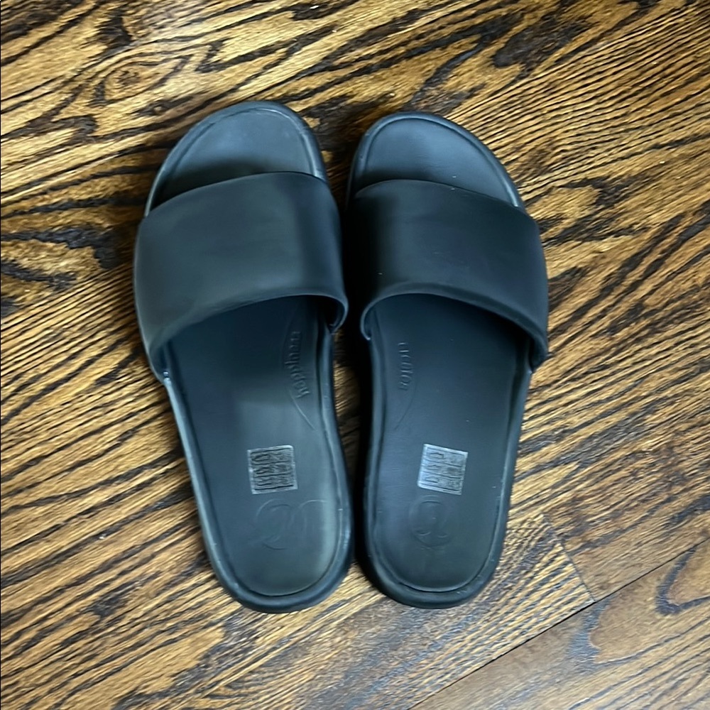 Lululemon Black Slide Sandals W size 9